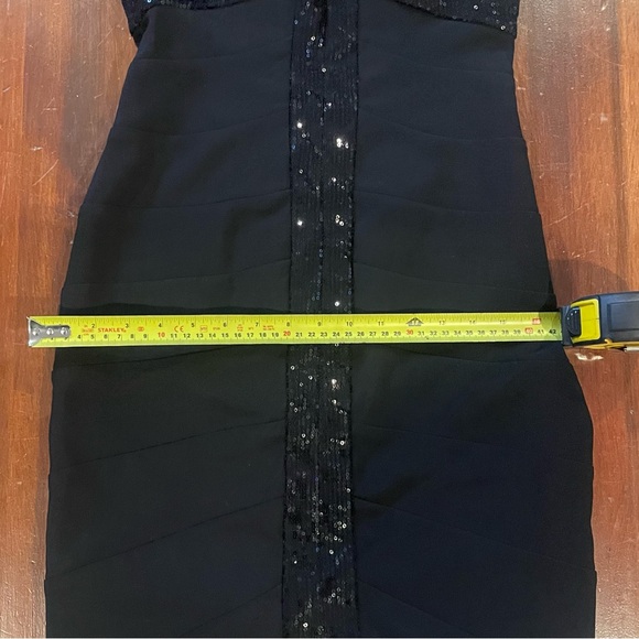 NWOT Jolene little black dress Christmas party bar. Wedding halter Sequin - Picture 7 of 7